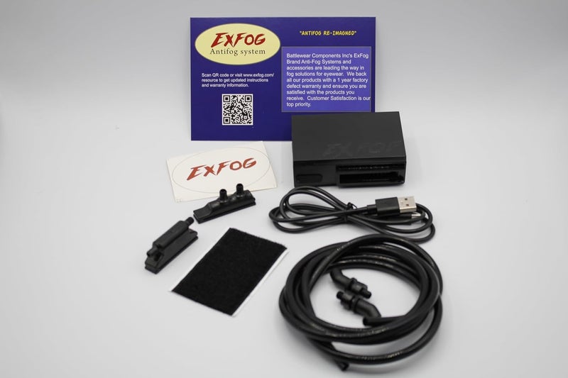 ExFog XT Essential Anti Fog Kit (No Headband or T Band included) - Lightweight Anti Fog Unit for Airsoft, Paintball, Skiing Sports and Construction Goggles - Image 1